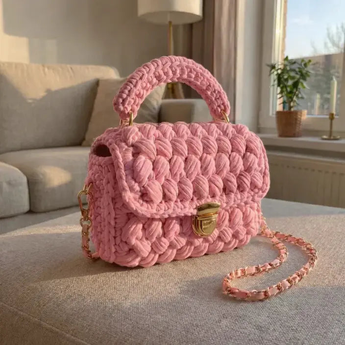 The Jalen Thread Bag – Handmade Crochet Handbag